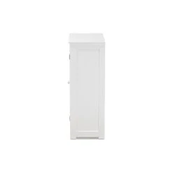 Wholesale Interiors Baxton Studio Modern Storage Cabinet With White Finish SR191194-White-Cabinet -Kraus Shop 2381a8bb011836c5 8829 w800 h800 b1 p0