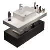HOMARY Modern Floating Wall Mounted Bathroom Vanity Sink Set Faux Mable Top&Vessel Sink -Kraus Shop 23c19f6a0e7dd967 7861 w800 h800 b1 p0