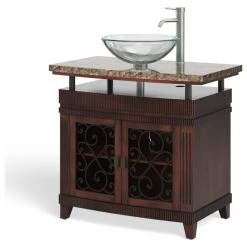 MOD The Valencia Bathroom Vanity, Single Sink, 36", Brown, Freestanding -Kraus Shop 23c1a85003d9914a 3119 w800 h800 b1 p0