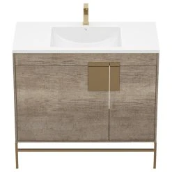 MOD Lockhart Bath Vanity, Taupe, 36", Single Sink, Freestanding -Kraus Shop 24e15de2034726ae 9265 w800 h800 b1 p0