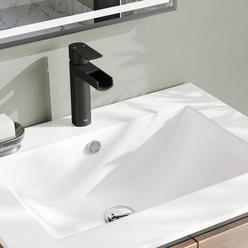 MOD Foundry Bath Vanity, Walnut, 24", Integrated Single Sink, Freestanding 6 MOD Foundry Bath Vanity, Walnut, 24", Integrated Single Sink, Freestanding - Image 4