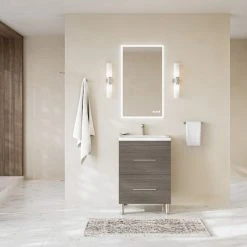 MOD The Mendocino Bathroom Vanity, Gray, 24", Single Sink, Freestanding 17 MOD The Mendocino Bathroom Vanity, Gray, 24", Single Sink, Freestanding -Kraus Shop 269171f603da8ff7 8625 w800 h800 b0 p0