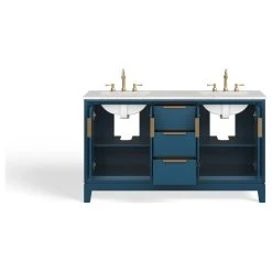 MOD The Ezra Bathroom Vanity, Double Sink, 60", Monarch Blue, Freestanding -Kraus Shop 275126ab03d046e0 4241 w800 h800 b1 p0