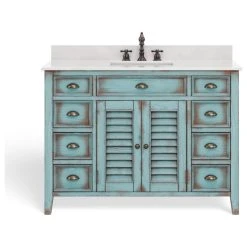 MOD The Aurora Bathroom Vanity, Single Sink, 47", Blue, Freestanding -Kraus Shop 275193e403d99120 9931 w800 h800 b1 p0