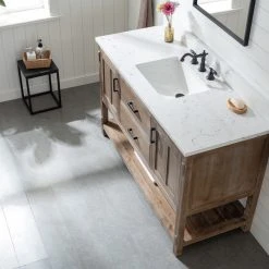 Urban Furnishing Harvey Farmhouse Bathroom Sink Vanity Brown Spruce, 54" -Kraus Shop 27b1be6f0056fcd7 5307 w800 h800 b0 p0