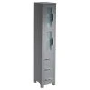 Fresca Torino Tall Bathroom Linen Side Cabinet, Gray