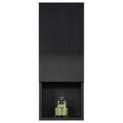 Dowell K&B Supplies Oates 12" Side Cabinet, Black