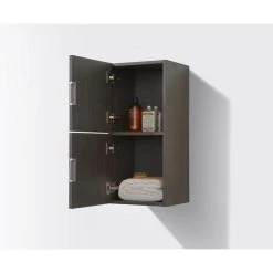 Kube Bath Bliss 12" Wide By 24" High Linen Side Cabinet, Two Doors, Gray Oak Finish 9 Kube Bath Bliss 12" Wide By 24" High Linen Side Cabinet, Two Doors, Gray Oak Finish -Kraus Shop 2b41dbd70dbf9dd2 5152 w800 h800 b0 p0