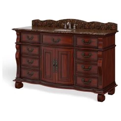 MOD The Finley Bathroom Vanity, Single Sink, 60", Cherry, Freestanding 24 MOD The Finley Bathroom Vanity, Single Sink, 60", Cherry, Freestanding -Kraus Shop 2c21d6f603d99149 3208 w800 h800 b1 p0