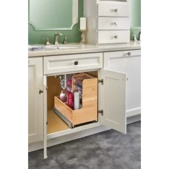 Rev-A-Shelf Wood Vanity Sink Pull Out Organizer With Soft Close, 11.69" -Kraus Shop 2cc13b390258572a 8031 w800 h800 b0 p0