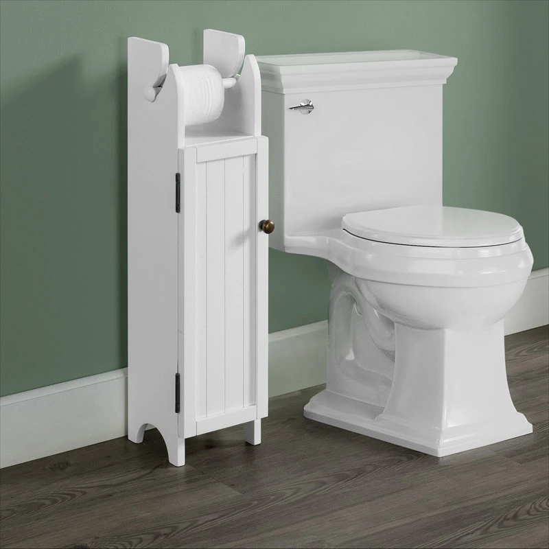 Bolton Furniture, Inc. Dover 7"W X 28"H Deluxe Storage Cabinet, Toilet Paper Dispenser 4 Bolton Furniture, Inc. Dover 7"W X 28"H Deluxe Storage Cabinet, Toilet Paper Dispenser - Image 2