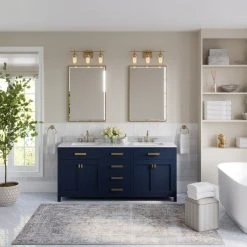 MOD The Savoy Bathroom Vanity, Double Sink, 72", Monarch Blue, Freestanding -Kraus Shop 2f811f1903d046ab 4353 w800 h800 b0 p0