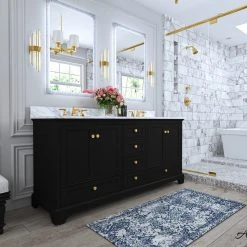 Ancerre Designs Audrey Vanity Set, Black Onyx, 72", Gold Hardware, No Mirror -Kraus Shop 2fc1521a03ef9f34 4000 w800 h800 b0 p0