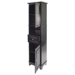 Ergode Alps Tall Cabinet With Glass Door, Black -Kraus Shop 30e1854a0ad12439 5600 w800 h800 b1 p0