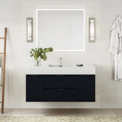 MOD Boutique Bath Vanity, Black, 48", Single Sink, Wall Mount -Kraus Shop 30e1fc4503ae1395 3138 w800 h800 b0 p0
