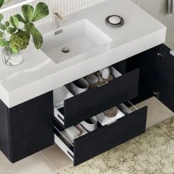 MOD Boutique Bath Vanity, Black, 48", Single Sink, Wall Mount -Kraus Shop 31a1d5dd03471d92 3138 w800 h800 b0 p0