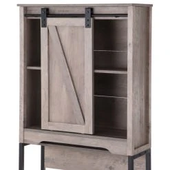Landia Home Over The Toilet Storage - Bathroom Shelf With Sliding Barn Door -Kraus Shop 31d1c563019830ee 1942 w800 h800 b1 p0