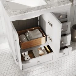 MOD The Angie Bathroom Vanity, Single Sink, 30", White, Freestanding -Kraus Shop 32a11b8d03d9b416 2182 w800 h800 b0 p0