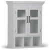 Simpli Home Ltd. Avington Two Door Wall Cabinet With Cubbies