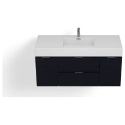 MOD Boutique Bath Vanity, Black, 48", Single Sink, Wall Mount -Kraus Shop 3441527603471dde 3138 w800 h800 b1 p0