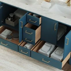 MOD Lagoon Bathroom Vanity, Royal Green, 60", Double, Without Mirror, Freestanding -Kraus Shop 34a1fc5f03d9a942 4304 w800 h800 b0 p0