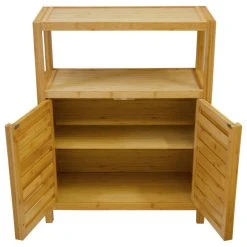 Eccostyle Solid Bamboo Spa Or Bath 2 Door Utility Cabinet - Natural -Kraus Shop 34d105aa01723da4 1882 w800 h800 b1 p0