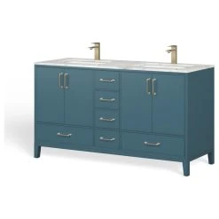 MOD Lagoon Bathroom Vanity, Royal Green, 60", Double, Without Mirror, Freestanding -Kraus Shop 34f144d103d9a969 4304 w800 h800 b1 p0