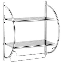 Costway 2 Tier Wall Mount Shower Toilet Bathroom Storage Rack Holder Towel Bar 10 Costway 2 Tier Wall Mount Shower Toilet Bathroom Storage Rack Holder Towel Bar -Kraus Shop 3571b11600e434fd 2913 w800 h800 b1 p0