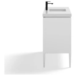 MOD Celios Bathroom Vanity, Single Sink, 48", White With Black Trim, Freestanding -Kraus Shop 36d162aa03d0578b 8556 w800 h800 b1 p0