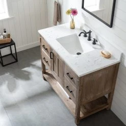 Urban Furnishing Harvey Farmhouse Bathroom Sink Vanity Brown Spruce, 42" -Kraus Shop 37018f8c0056fd3e 5307 w800 h800 b0 p0