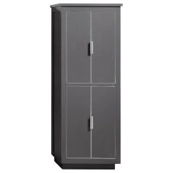 Avanity Corporation Avanity 24" Linen Tower For Allie/Austen, Twilight Gray, Brushed Silver