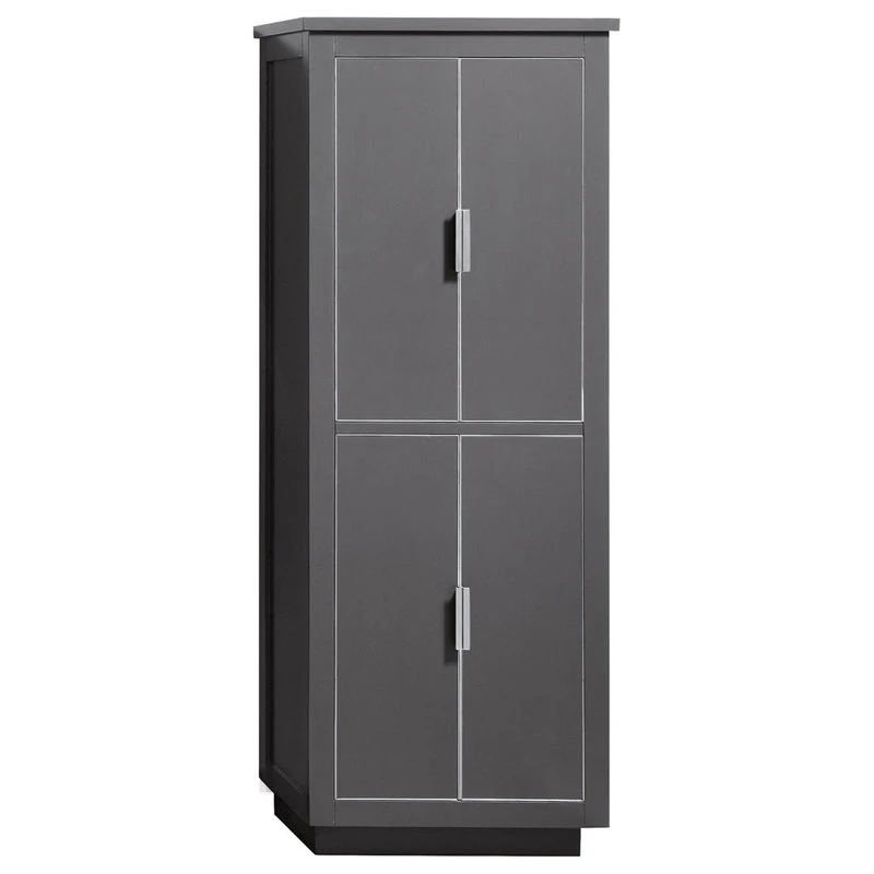 Avanity Corporation Avanity 24" Linen Tower For Allie/Austen, Twilight Gray, Brushed Silver 3 Avanity Corporation Avanity 24" Linen Tower For Allie/Austen, Twilight Gray, Brushed Silver