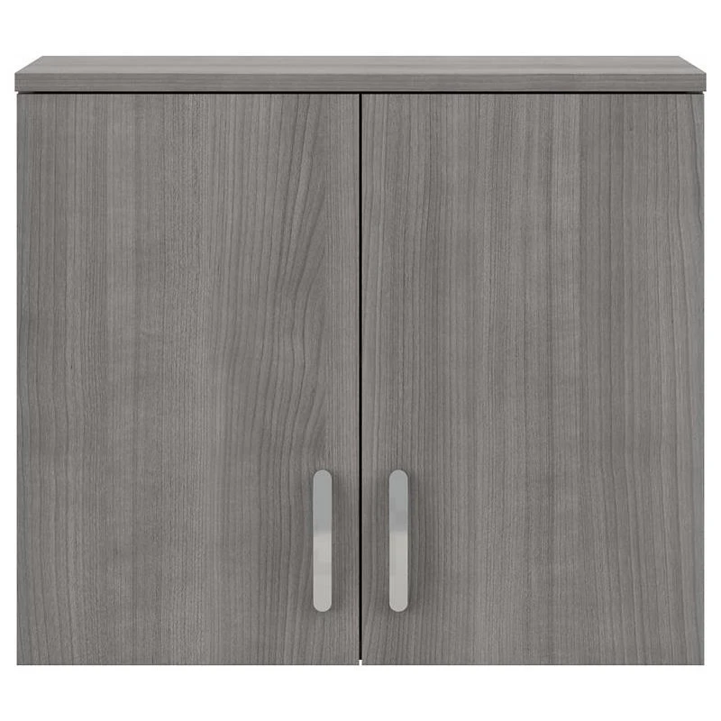Bush Business Furniture Universal Laundry Room Wall Cabinet W/ Doors In Platinum Gray - Engineered Wood 3 Bush Business Furniture Universal Laundry Room Wall Cabinet W/ Doors In Platinum Gray - Engineered Wood