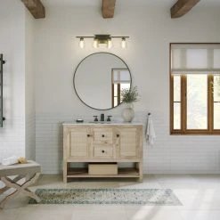 MOD Kerry Bath Vanity, Single Sink, 48", Natural, Freestanding