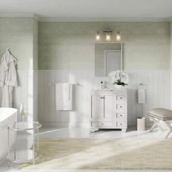 MOD The Angie Bathroom Vanity, Single Sink, 30", White, Freestanding -Kraus Shop 39e1cdb303d9b413 2182 w800 h800 b0 p0