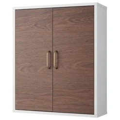 Versanora Wooden Bathroom Wall Cabinet 2 Doors White