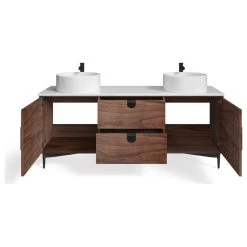 MOD Newton Bath Vanity, Walnut, 72", Double Sink, Freestanding 26 MOD Newton Bath Vanity, Walnut, 72", Double Sink, Freestanding -Kraus Shop 3c219ffb03472947 3291 w800 h800 b1 p0