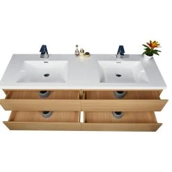 Bathroom Vanity Wholesale INC. MOB 72" Double Sink Wall Mounted Vanity With Acrylic Sink, White Oak -Kraus Shop 3e31284900a0a0ef 4134 w800 h800 b1 p0