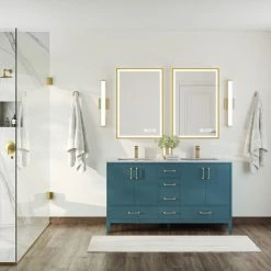 MOD Lagoon Bathroom Vanity, Royal Green, 60", Double, Without Mirror, Freestanding -Kraus Shop 3e9171ee03d9a93f 4304 w800 h800 b0 p0