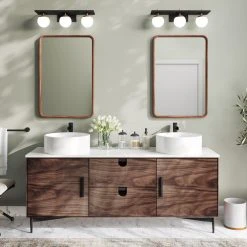 MOD Newton Bath Vanity, Walnut, 72", Double Sink, Freestanding 17 MOD Newton Bath Vanity, Walnut, 72", Double Sink, Freestanding -Kraus Shop 3eb1ff1103ae14f1 3291 w800 h800 b0 p0