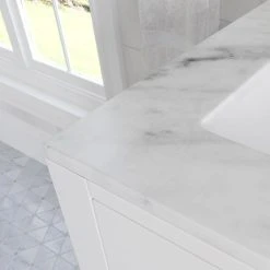 MOD The Polaris Bathroom Vanity, Double Sink, 60", Pure White, Freestanding -Kraus Shop 3f81835b03d046bf 4362 w800 h800 b0 p0