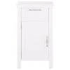 GDFStudio Meader Bathroom Floor Storage Cabinet With Drawer, White