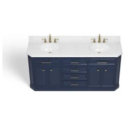 MOD The Jazz Bathroom Vanity, Double Sink, 72", Blue, Freestanding -Kraus Shop 4001053b03d9a4ba 8143 w800 h800 b1 p0