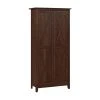 Bush Business Furniture Key West Bathroom Storage Cabinet With Doors In Bing Cherry - Engineered Wood