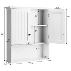 Costway Wall Mount Bathroom Cabinet Storage Organizer Medicine Cabinet Kitchen 11 Costway Wall Mount Bathroom Cabinet Storage Organizer Medicine Cabinet Kitchen -Kraus Shop 40b1506a0128a572 2637 w800 h800 b1 p0