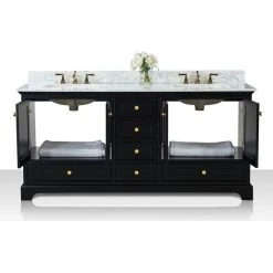 Ancerre Designs Audrey Vanity Set, Black Onyx, 72", Gold Hardware, No Mirror -Kraus Shop 41112a2b0f15c0d5 4000 w800 h800 b1 p0