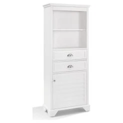 Home Square 2 Piece Bathroom Furniture Set With Medicine Cabinet And Linen Cabinet In White -Kraus Shop 43e1c5f70cb9074f 2001 w800 h800 b1 p0