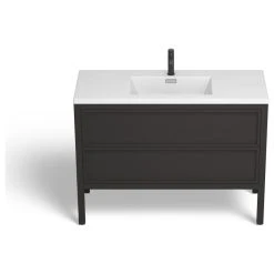 MOD The Shiloh Bathroom Vanity, Single Sink, 48", Charcoal Oak, Freestanding -Kraus Shop 463175ee03c74477 3858 w800 h800 b1 p0