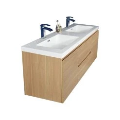 Bathroom Vanity Wholesale INC. MOB 60" Wall-Mounted Double Bathroom Vanity In White Oak -Kraus Shop 46c1201e00a09e98 2507 w800 h800 b1 p0