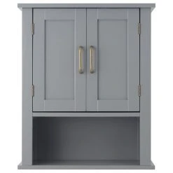 Versanora Wooden Bathroom Wall Cabinet Open Shelf Grey -Kraus Shop 49d1c93e01a0a000 9500 w800 h800 b1 p0